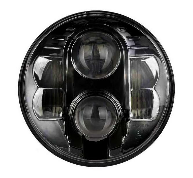 WMW LED 7インチ・ヘッドライト　ブラック　ツアラー、FLソフテイル,FLD用-01