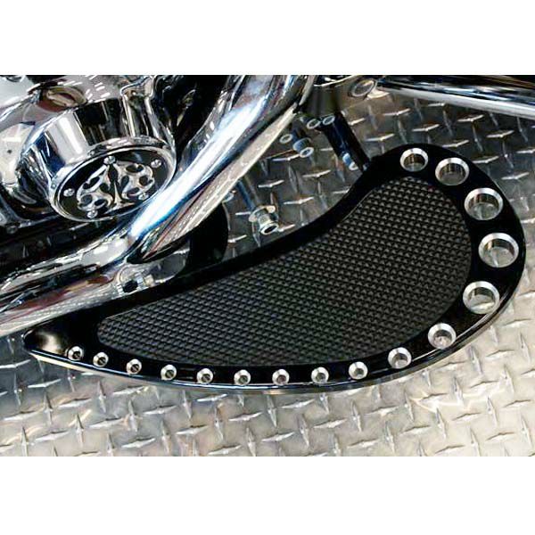 Precision Billet Teardrop フロアボード ブラック-01