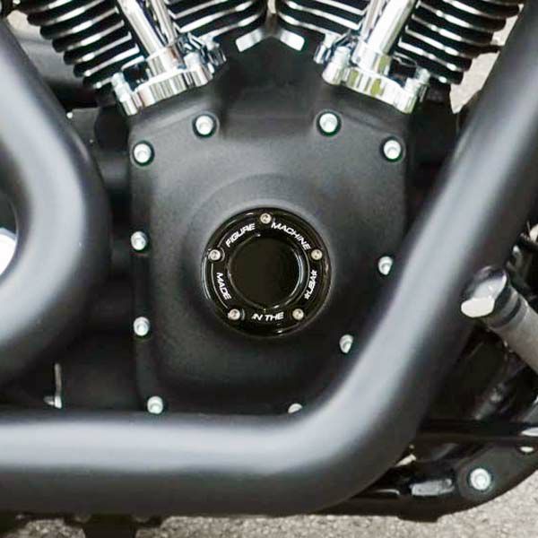 Figure Machine シグネイチャー ポイントカバー ビビッドブラック ツインカム用-01