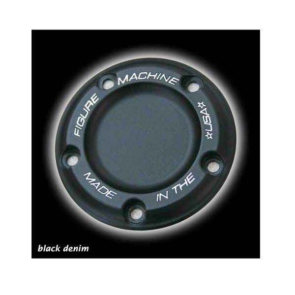 Figure Machine シグネイチャー ポイントカバー ブラックデニム ツインカム用-01