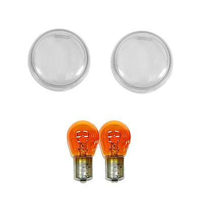 ブレットターンシグナル クリアレンズ 2個セット (日本仕様バルブ付き)-02