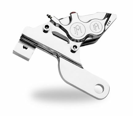 PM（パフォーマンスマシン）4ピストン ディファレンシャル リアキャリパー&ブラケット クローム-01