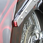 フェンダーストラット LEDウインカー クローム 1984～2017 FXST、FLST