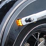 フェンダーストラット LEDウインカー クローム 2006～2017 ダイナ