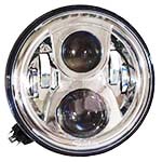 LED 7インチ・ヘッドライト　クローム