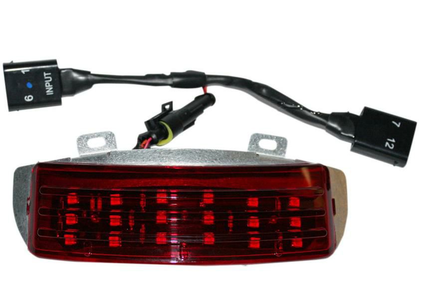 ロープロファイル LED Tri-Bar ライト レッド 2010～2013 FLTR/FLHX-01