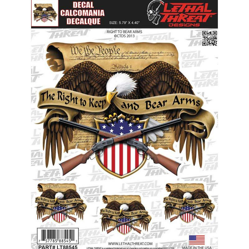 デカール RIGHT TO BEAR ARMS-01