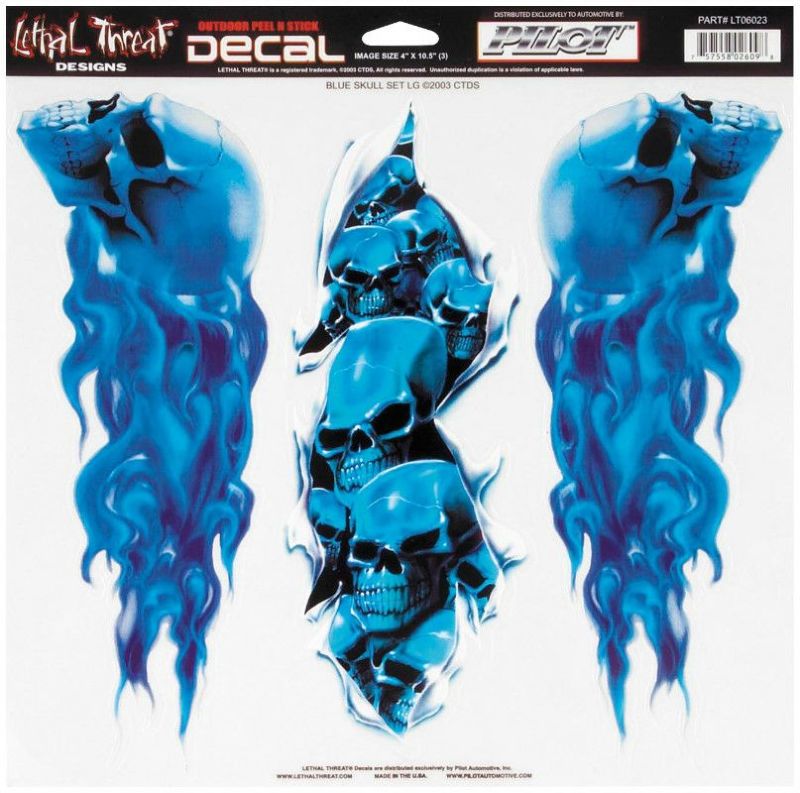 デカール BLUE SKULL SET-01