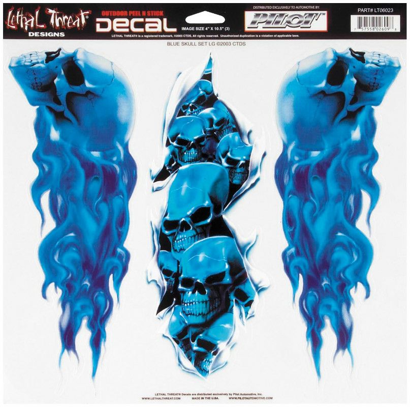 デカール BLUE SKULL SET-01