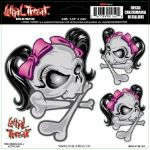 765425:デカール PINK RIBBON SKULL