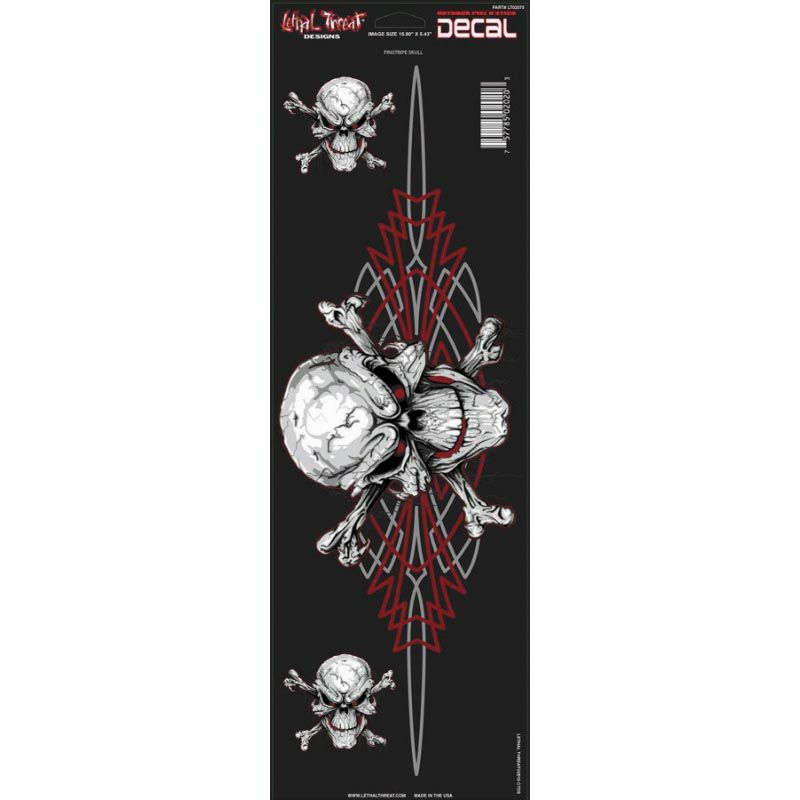 デカール PINSTRIPE SKULL-01