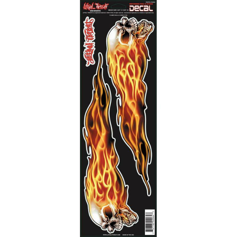 デカール FLAME SKULLS-01