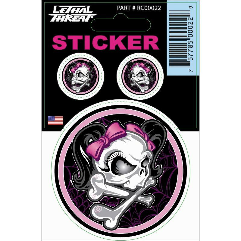 デカール WEB GIRL SKULL-01