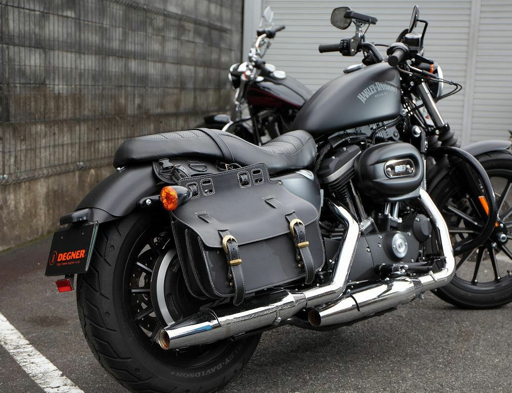 デグナー レザーサドルバッグ ブラック-01