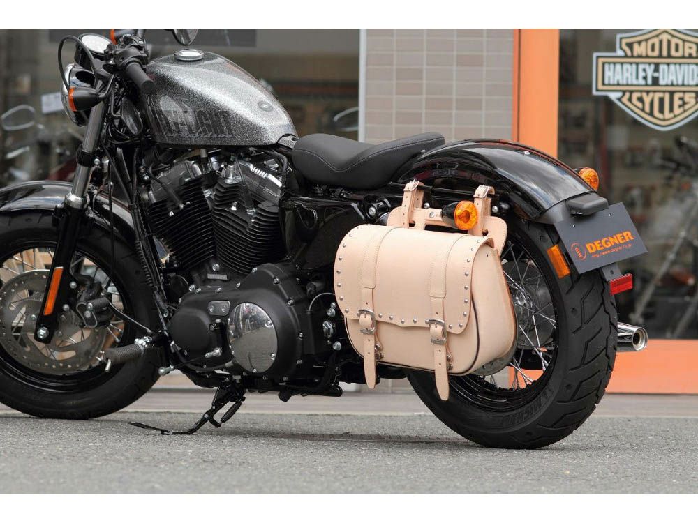 デグナー レザーサドルバッグ　タン-01