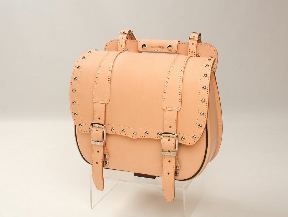 デグナー レザーサドルバッグ　タン-02