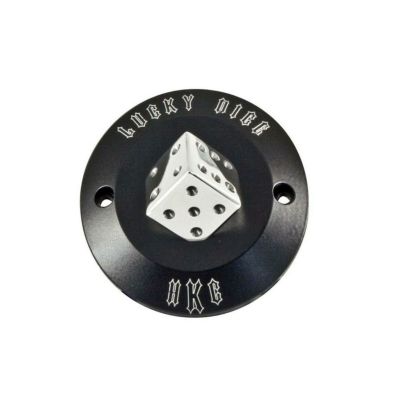 HELLS KITCHEN CHOPPERS　ポイントカバー　2HOLES　ラッキーダイス/ブラック