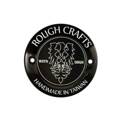 ROUGH CRAFTS ポイントカバー ブラック 【スポーツスター/EVO】