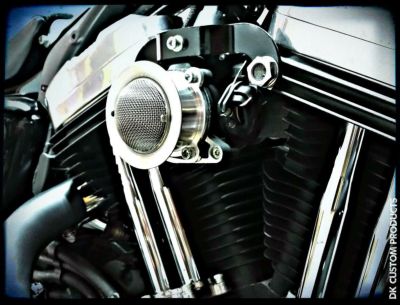 DKcustom Velocity Stack インテーク 1.5インチ アルミビレット　スポーツスター