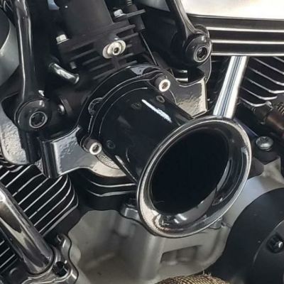 DKcustom Velocity Stack インテーク 3インチ ブラック　スポーツスター