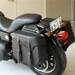 デグナー　レザーサドルバッグ　ブラック　30L（両側）-01