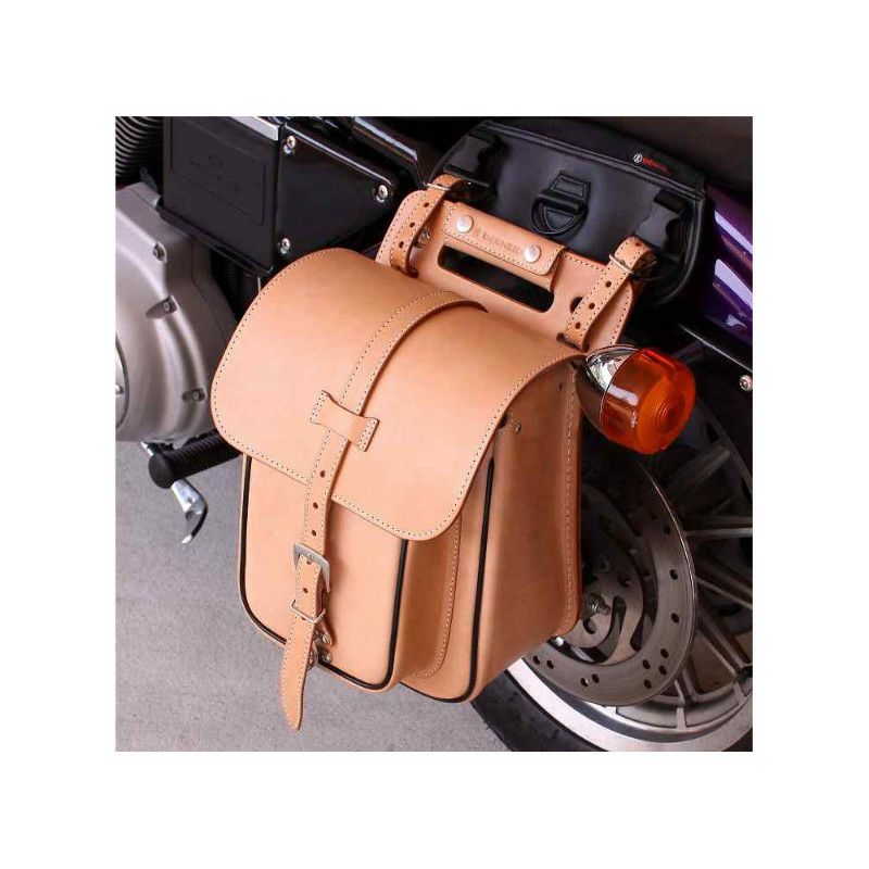 デグナー　レザーサドルバッグ　タン-01