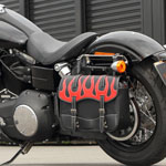 デグナー　ナイロンサドルバッグ ファイア　レッド　12L