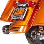 Two Brothers Racing クローム/カーボンエンド スリップオンマフラー ツーリング トライク 日本語取付け説明書あり