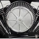 1010-1657:LA Choppers　フュージョン エアクリーナー クローム　ツインカム用