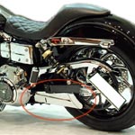 Drag Specialties クローム Lower ベルトガード