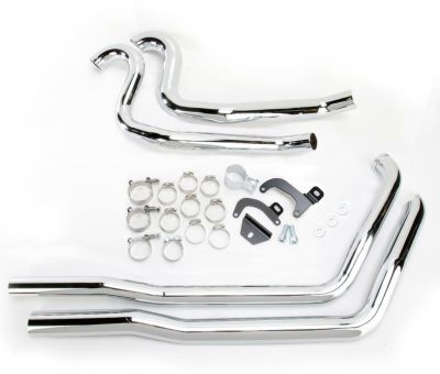 【SALE】バンス＆ハインズ （VANCE&HINES）　1995～2008ツーリング用　 ドレッサーデュアル(触媒なしエキパイ）クローム