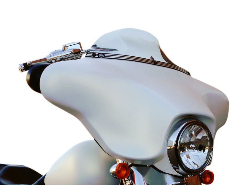 クロックワークス FLAREシリーズ KERF ウインドシールドトリム ブラック・コントラスト 1996～2013　FLHT、FLHX-01