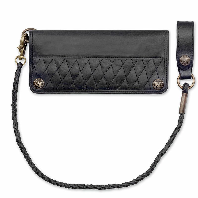 ローランドサンズ・デザイン(RSD)本革　チェーン付き　ウォレット　ブラック-01