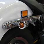 【セール】Highway Hawk ミニオールドスタイル ウインカー　クローム