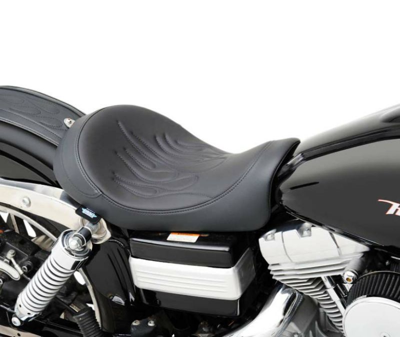 Drag Specialties LOW ソロシート 2006～2017 DYNA フレイム・スティッチ-01