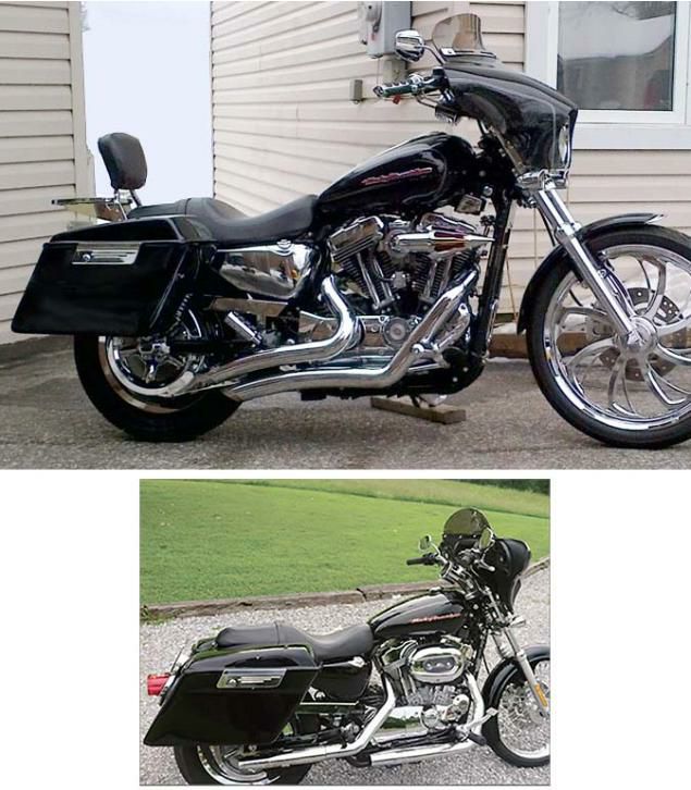 クイックリリース ハードサドルバッグ スポーツスター用 |ハーレー