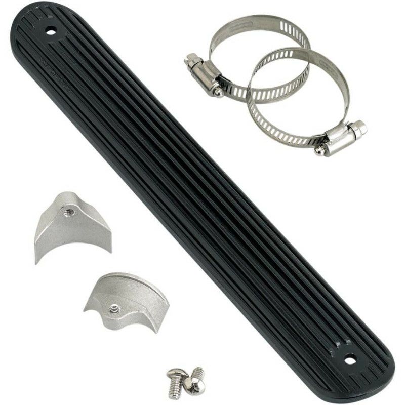 LOWBROW CUSTOMS フィンデザイン ヒートシールド 12インチ　ブラック-01