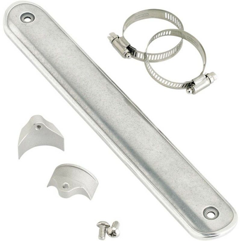 LOWBROW CUSTOMS スムースデザイン ヒートシールド 12インチ　ポリッシュ-01