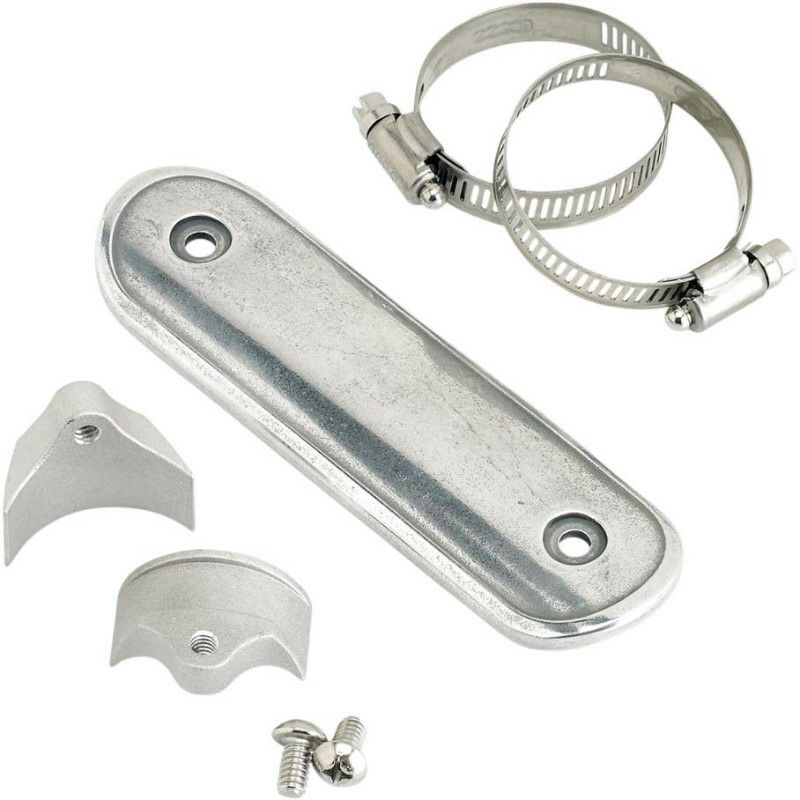 LOWBROW CUSTOMS スムースデザイン ヒートシールド 6インチ　ポリッシュ-01