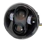 WMW プロジェクターLED 5-3/4インチ・ヘッドライト　ブラック