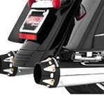 フリーダムパフォーマンス エキゾースト　4.5インチ　アメリカンアウトロー　クローム/ブラック