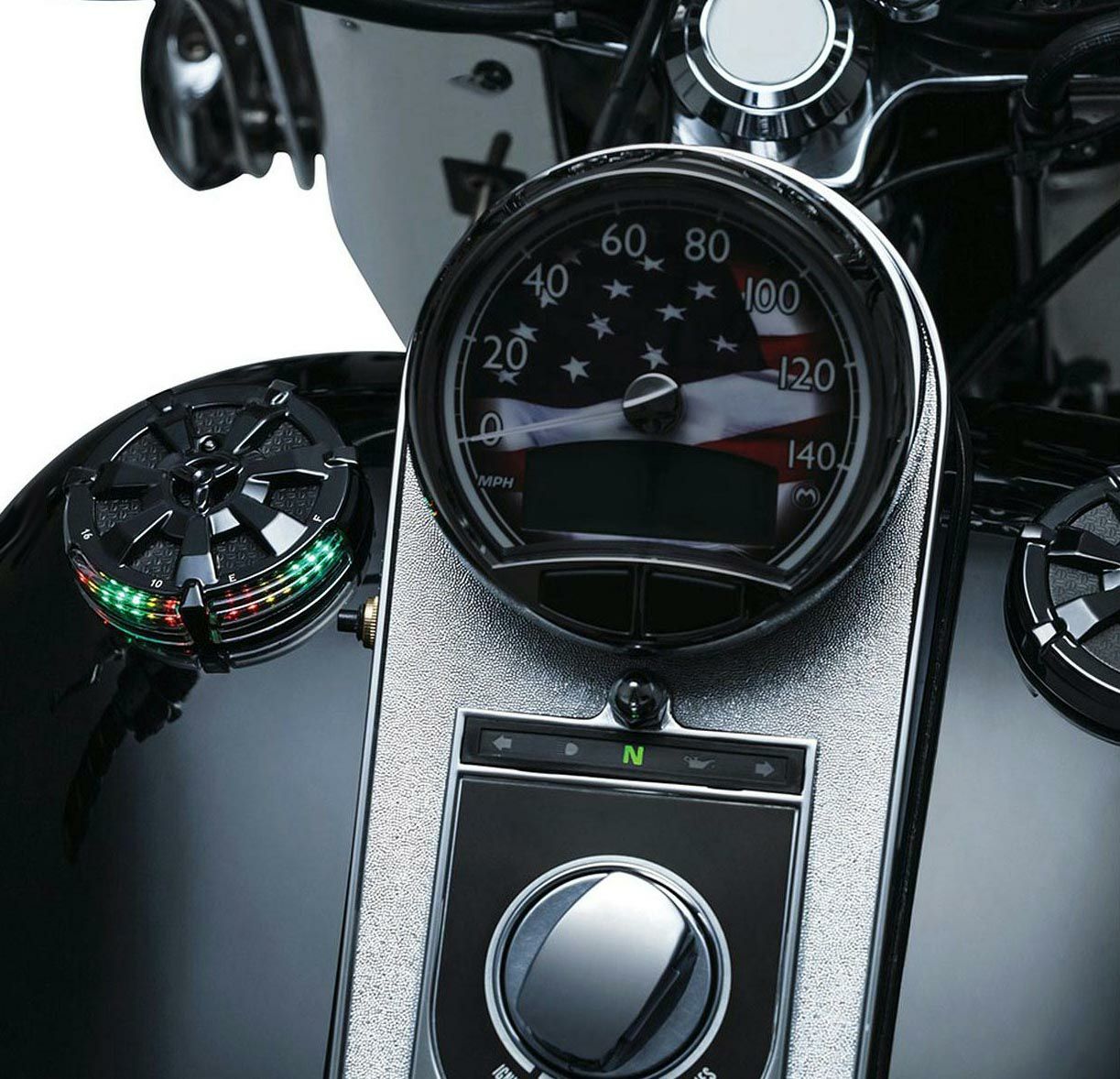 クリアキン　Alley Cat LED フュエル＆バッテリーゲージ　ブラック-01