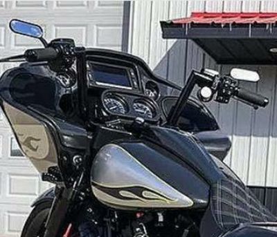 【SALE】LA CHOPPERS　10インチ ツインピークス 1.25インチ　エイプ・ハンドル ブラック