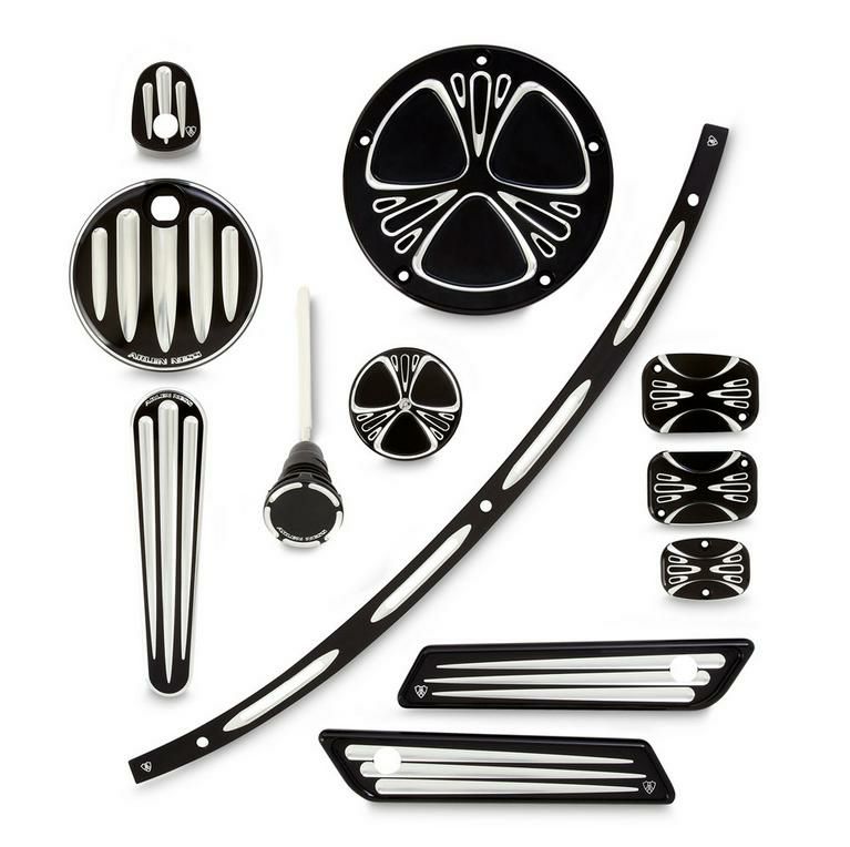 Arlen Ness Deep Cut ブラック フルセット-01