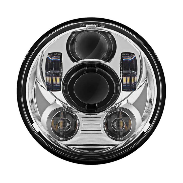 WMW プロジェクターLED 5-3/4インチ・ヘッドライト　クローム-01