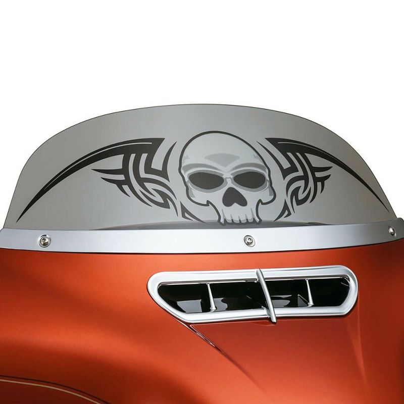 クリアキン エアーマスター ウインドシールド ゾンビー・デザイン 7インチ  FLHT、FLHX-01