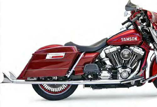 SAMSON 2.25インチ・ロングテイル・スリップオンマフラー　36インチ-01