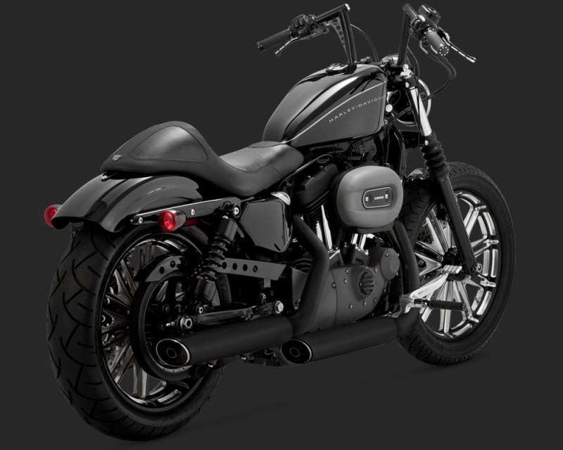 バンス＆ハインズ　EC ツインスラッシュ・スリップオン　(ブラック) 2007～2013 スポーツスター-01