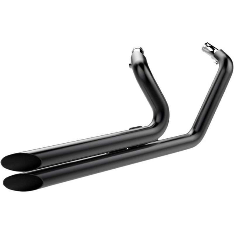 クロームワークス ドラッグスタイル フルエキゾーストマフラー スラッシュカット ブラック-01