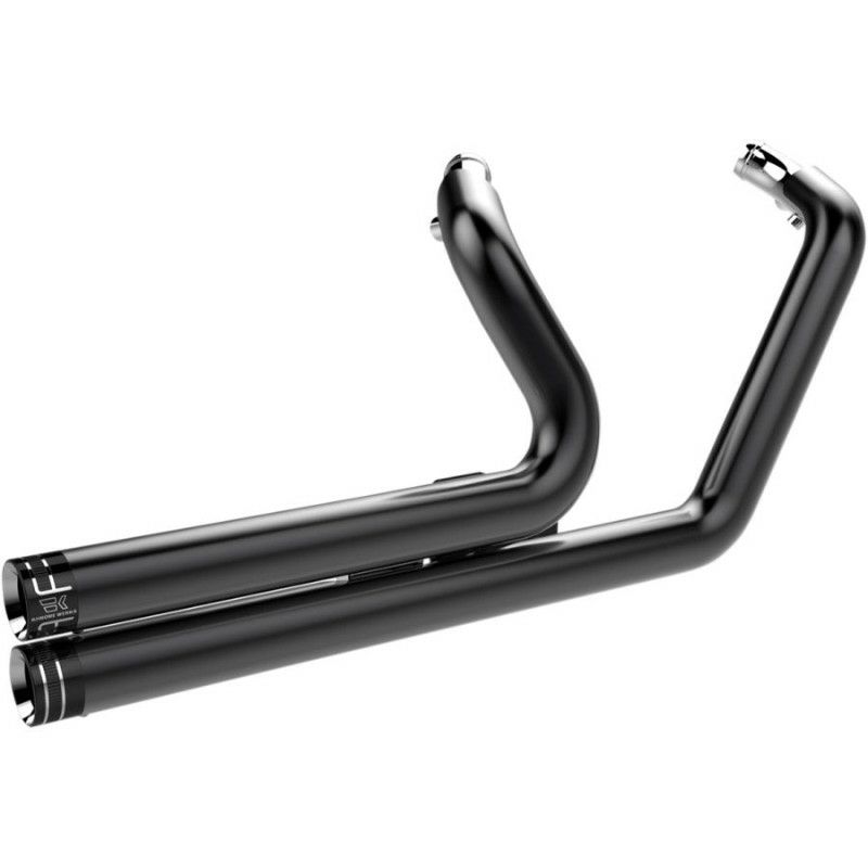 クロームワークス ドラッグスタイル フルエキゾーストマフラー ビレットチップ ブラック-01